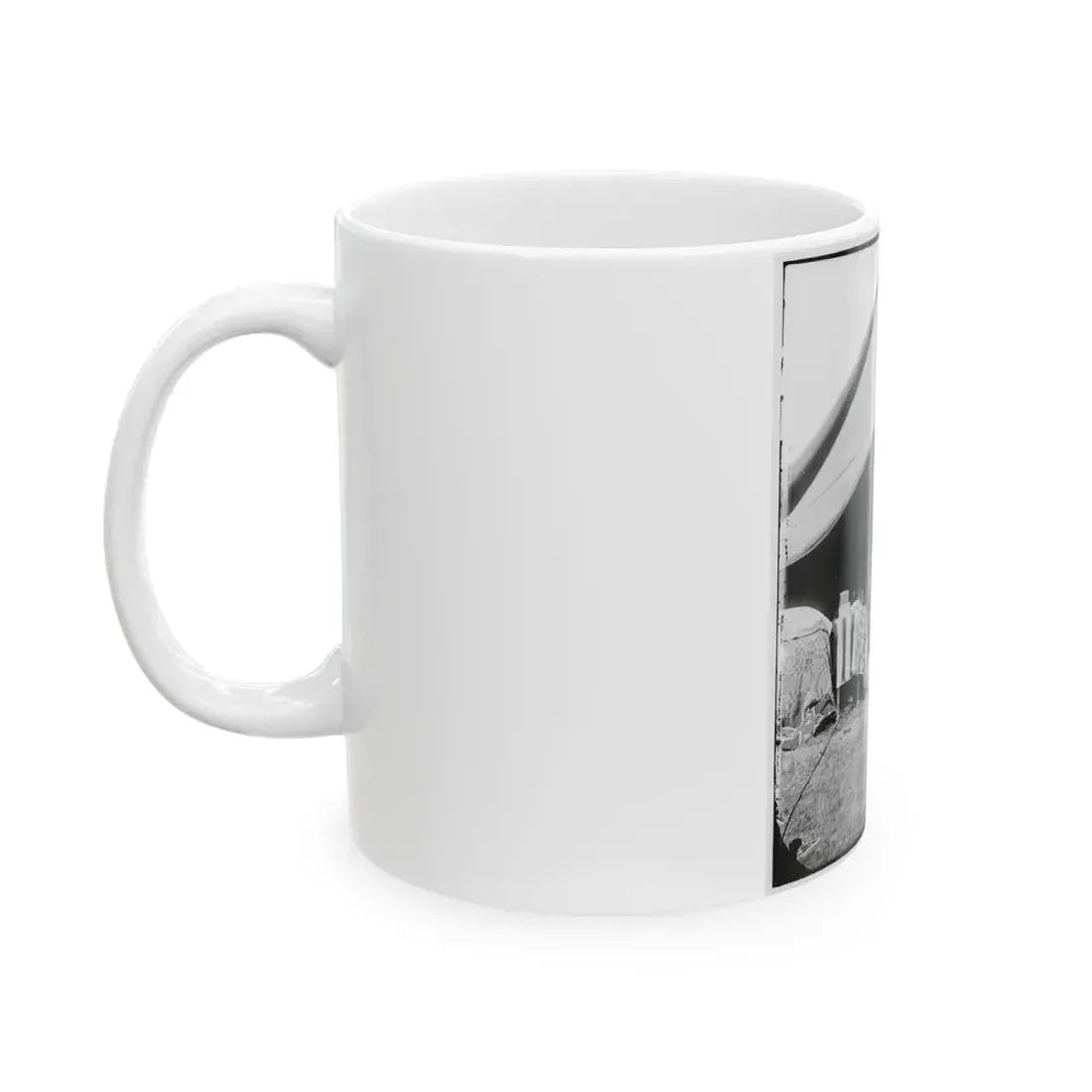 Antietam, Md. President Lincoln And Gen. George B. Mcclellan In The General's Tent (U.S. Civil War) White Coffee Mug - Go Mug Yourself