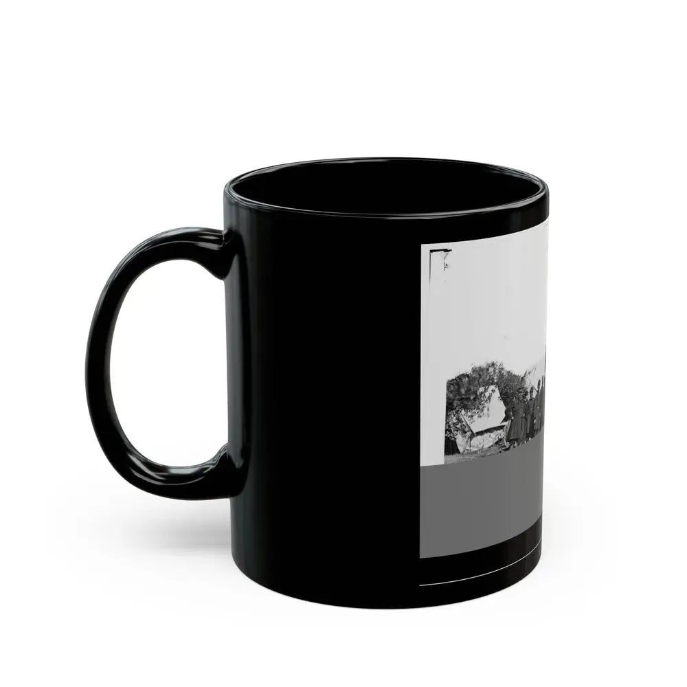 Antietam, Md. President Lincoln With Gen. George B. Mcclellan And Group Of Officers (U.S. Civil War) Black Coffee Mug - Go Mug Yourself