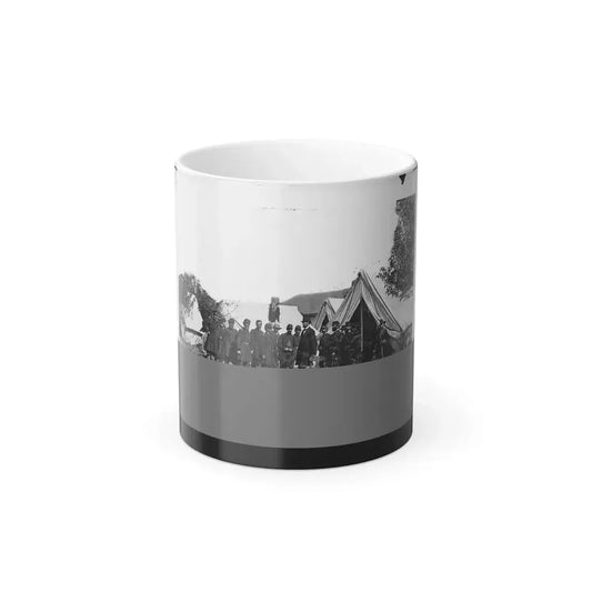 Antietam, Md. President Lincoln With Gen. George B. Mcclellan and Group of Officers (U.S. Civil War) Color Changing Coffee Mug 11oz Default Title 11oz - Go Mug Yourself