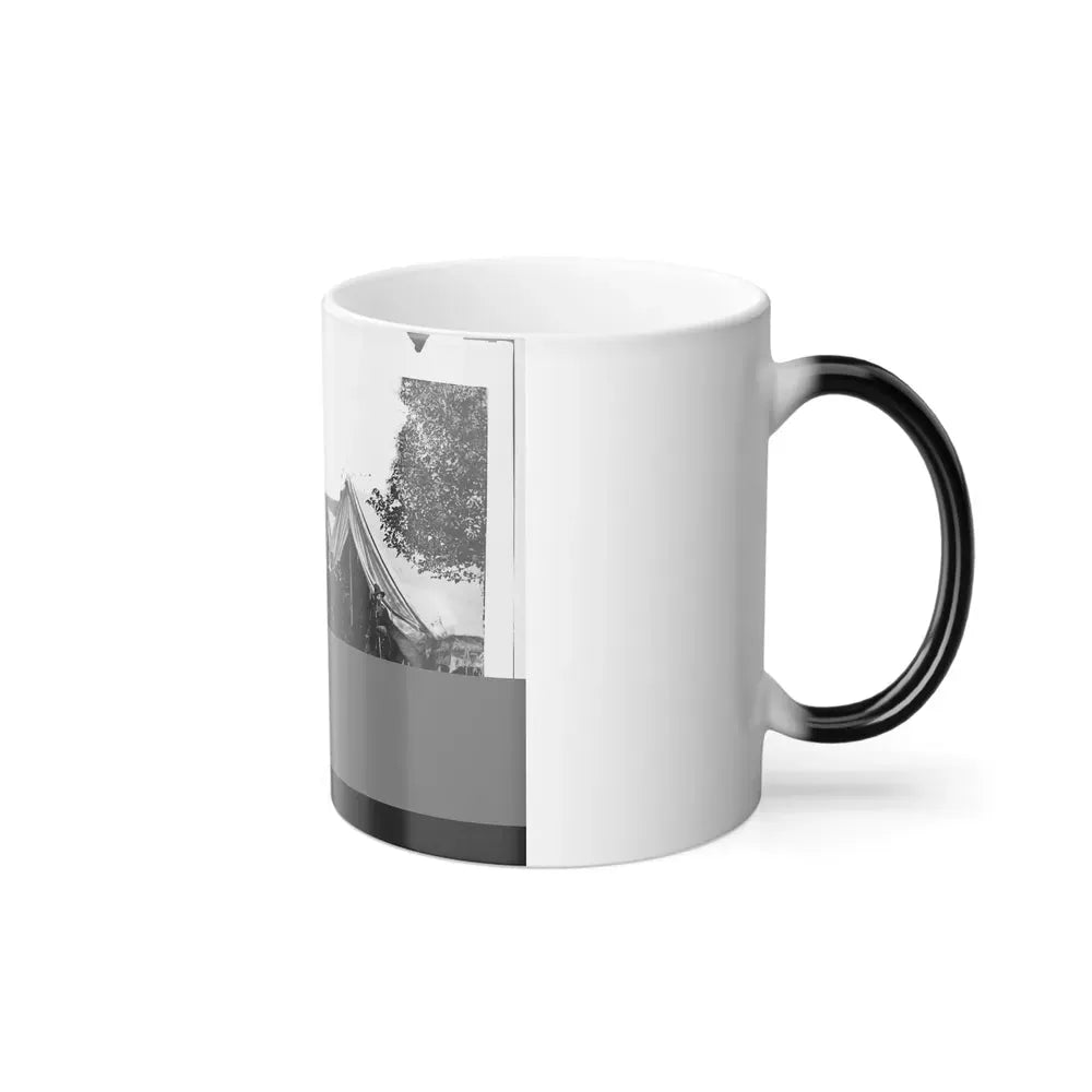 Antietam, Md. President Lincoln With Gen. George B. Mcclellan and Group of Officers (U.S. Civil War) Color Changing Coffee Mug 11oz - Go Mug Yourself