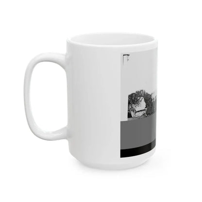 Antietam, Md. President Lincoln With Gen. George B. Mcclellan And Group Of Officers (U.S. Civil War) White Coffee Mug - Go Mug Yourself