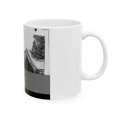 Antietam, Md. President Lincoln With Gen. George B. Mcclellan And Group Of Officers (U.S. Civil War) White Coffee Mug - Go Mug Yourself