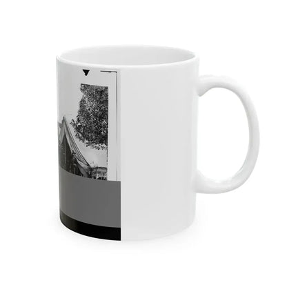 Antietam, Md. President Lincoln With Gen. George B. Mcclellan And Group Of Officers (U.S. Civil War) White Coffee Mug - Go Mug Yourself