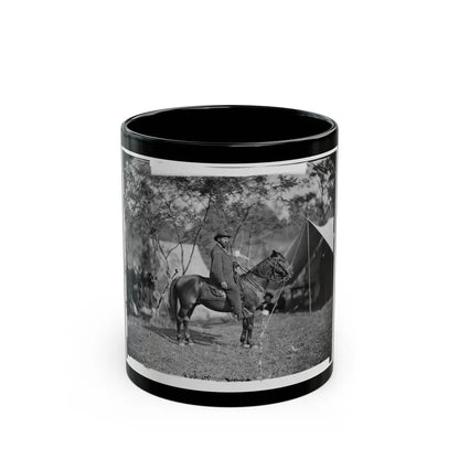 Antietam, Md. Allan Pinkerton ( E. J. Allen ) Of The Secret Service On Horseback (U.S. Civil War) Black Coffee Mug-11oz-Go Mug Yourself