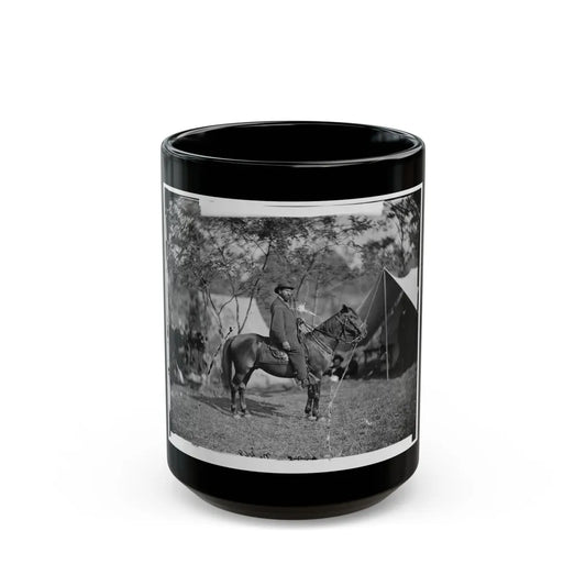 Antietam, Md. Allan Pinkerton ( E. J. Allen ) Of The Secret Service On Horseback (U.S. Civil War) Black Coffee Mug-15oz-Go Mug Yourself