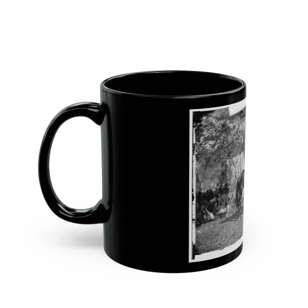 Antietam, Md. Allan Pinkerton ( E. J. Allen ) Of The Secret Service On Horseback (U.S. Civil War) Black Coffee Mug-Go Mug Yourself