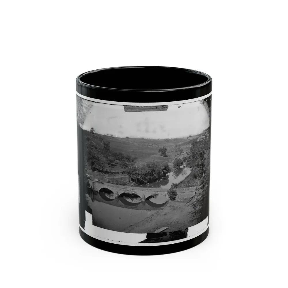 Antietam, Md. Another View Of Antietam Bridge (U.S. Civil War) Black Coffee Mug-11oz-Go Mug Yourself