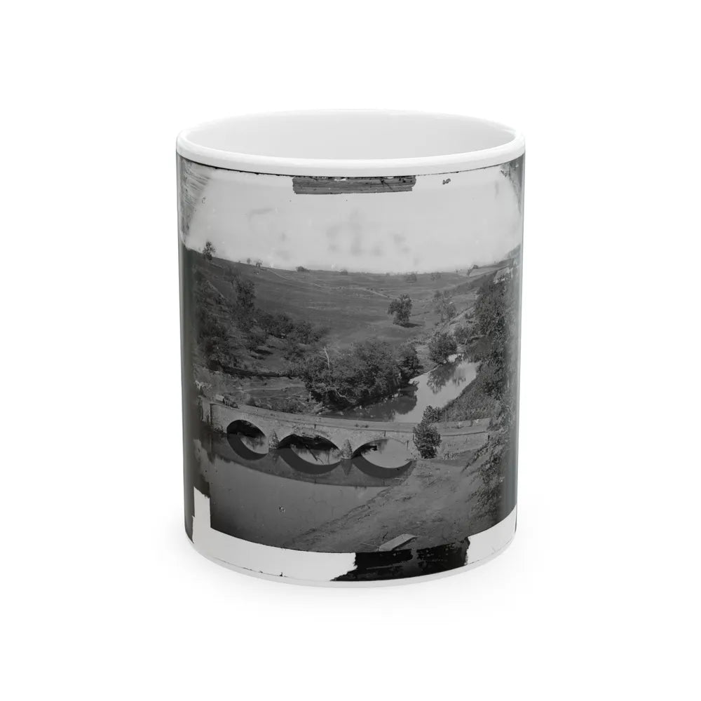 Antietam, Md. Another View Of Antietam Bridge (U.S. Civil War) White Coffee Mug-11oz-Go Mug Yourself