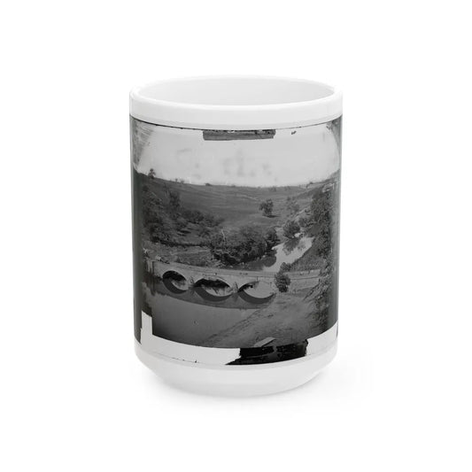 Antietam, Md. Another View Of Antietam Bridge (U.S. Civil War) White Coffee Mug-15oz-Go Mug Yourself