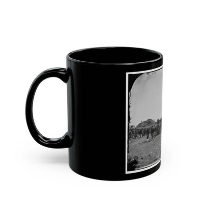 Antietam, Md. Blacksmith Shoeing Horses At Headquarters, Army Of The Potomac (U.S. Civil War) Black Coffee Mug-Go Mug Yourself