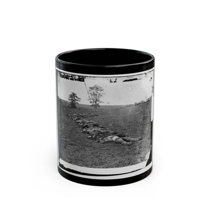 Antietam, Md. Bodies Of Confederate Dead Gathered For Burial (U.S. Civil War) Black Coffee Mug-11oz-Go Mug Yourself