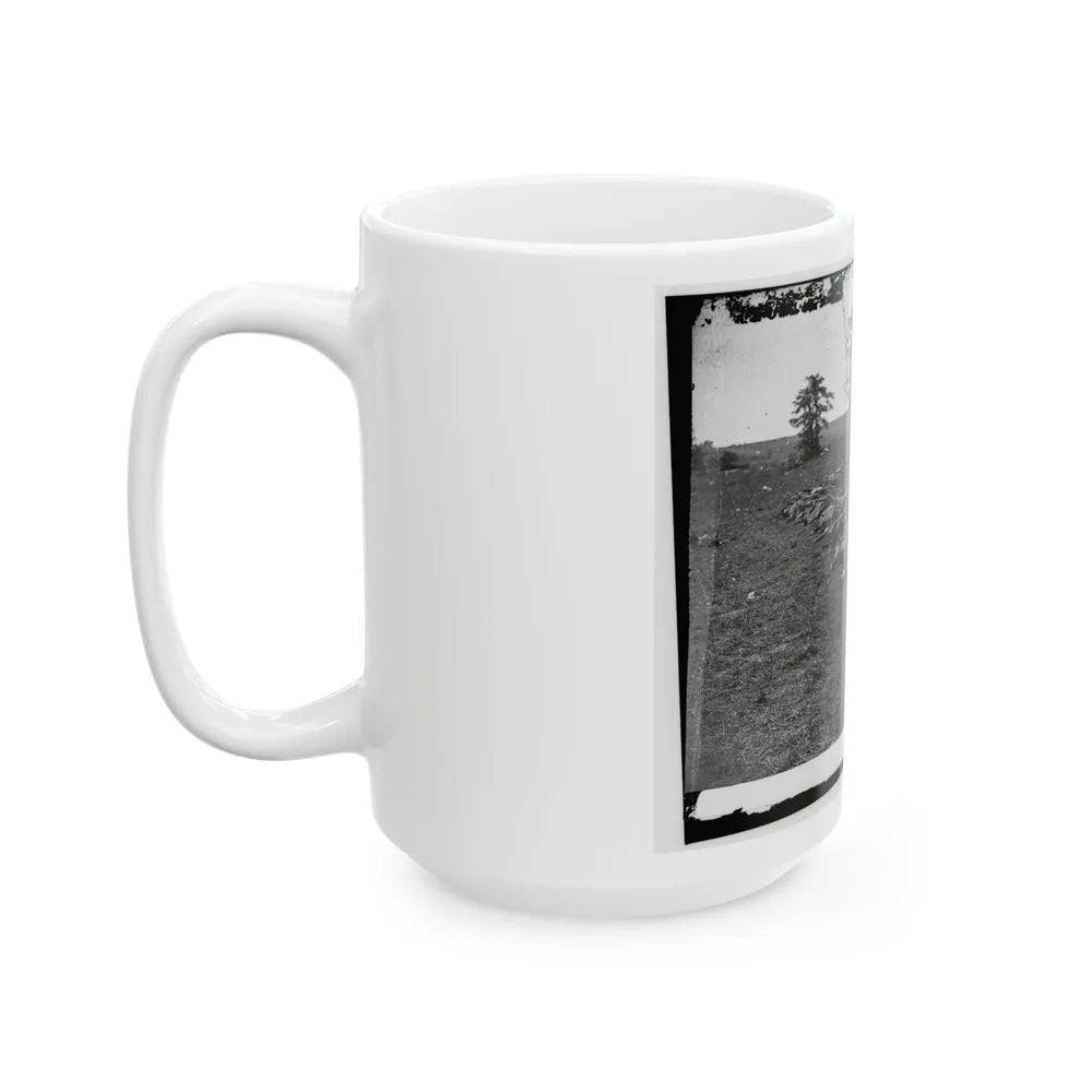 Antietam, Md. Bodies Of Confederate Dead Gathered For Burial (U.S. Civil War) White Coffee Mug-Go Mug Yourself