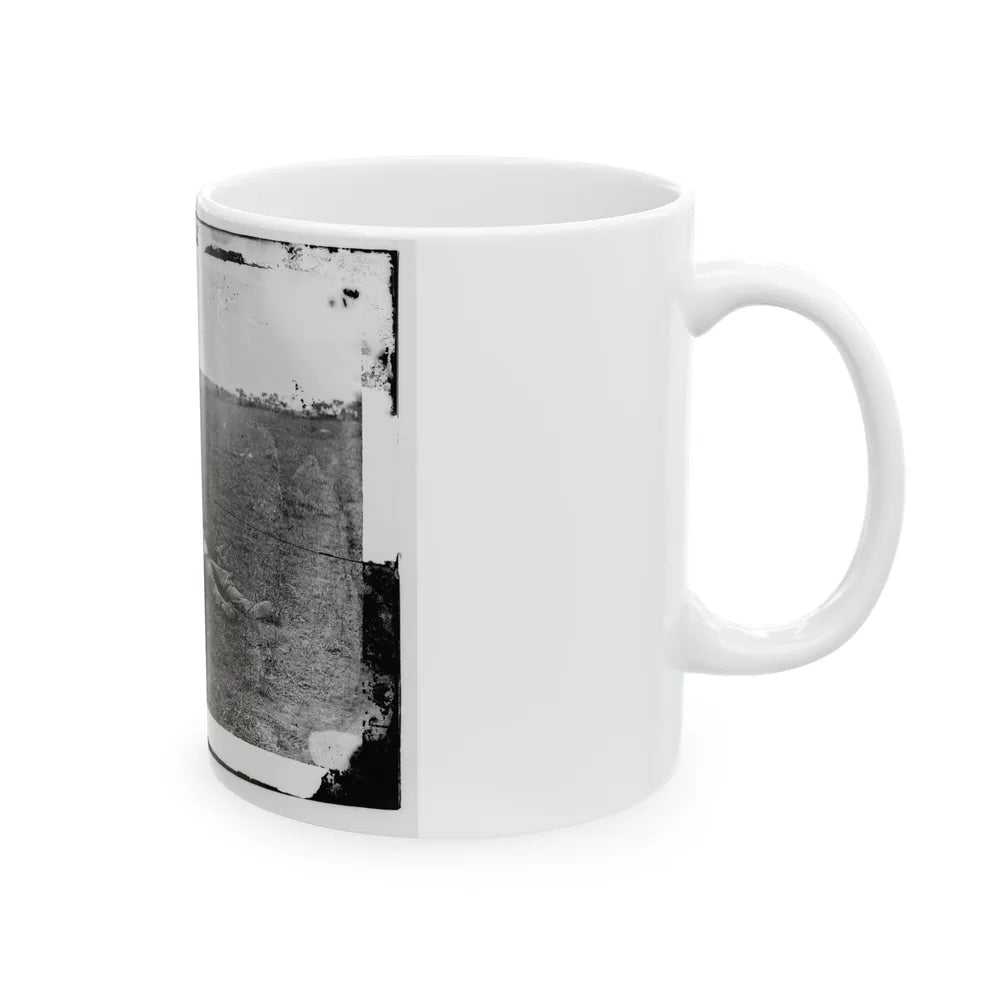 Antietam, Md. Bodies Of Confederate Dead Gathered For Burial (U.S. Civil War) White Coffee Mug-Go Mug Yourself