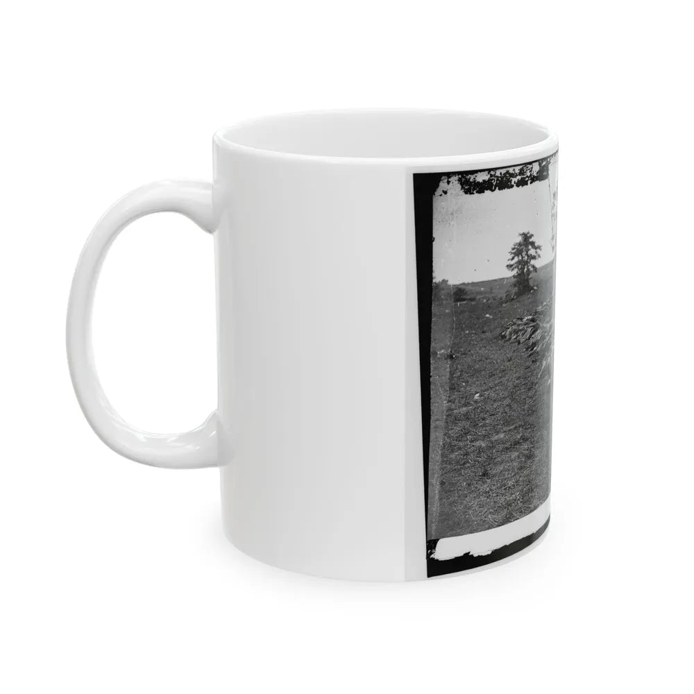 Antietam, Md. Bodies Of Confederate Dead Gathered For Burial (U.S. Civil War) White Coffee Mug-Go Mug Yourself