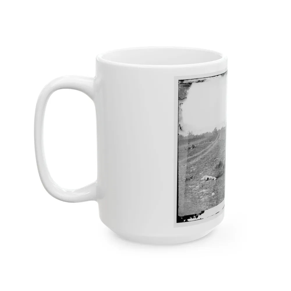 Antietam, Md. Confederate Dead By A Fence On The Hagerstown Road (U.S. Civil War) White Coffee Mug-Go Mug Yourself