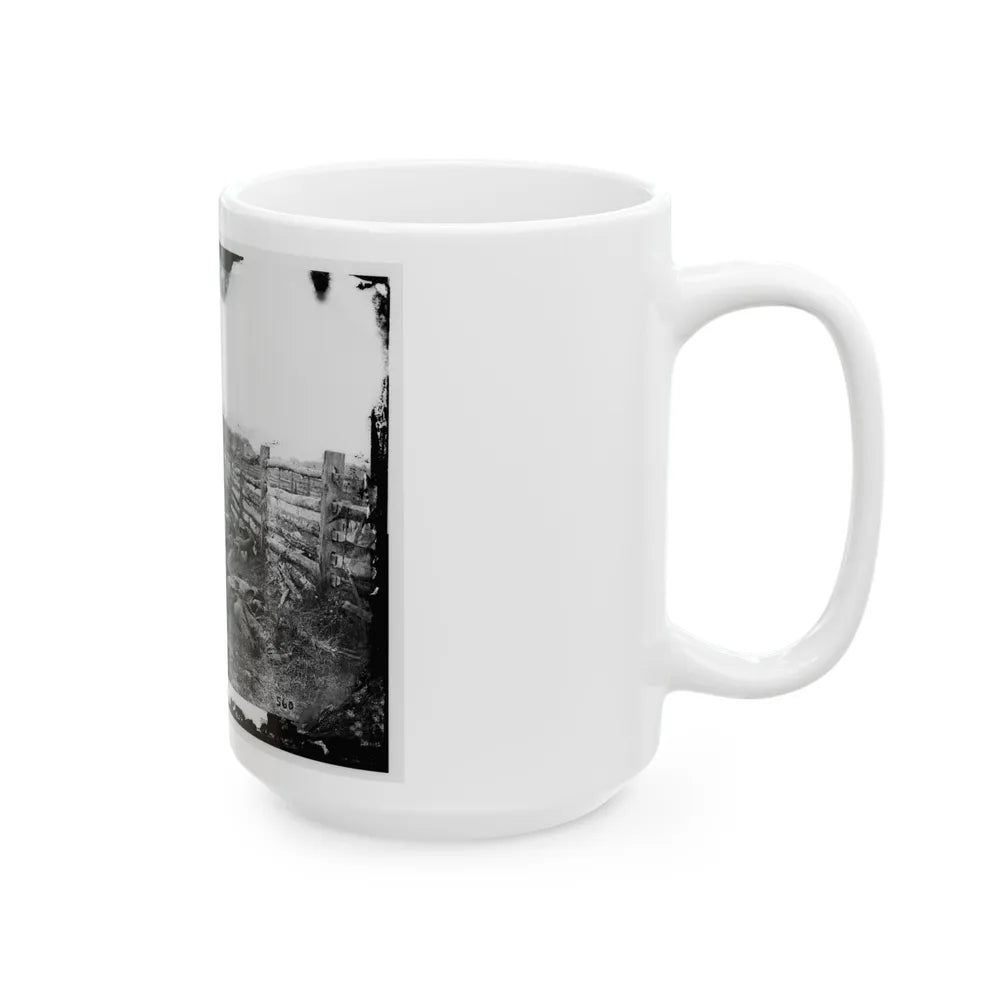 Antietam, Md. Confederate Dead By A Fence On The Hagerstown Road (U.S. Civil War) White Coffee Mug-Go Mug Yourself