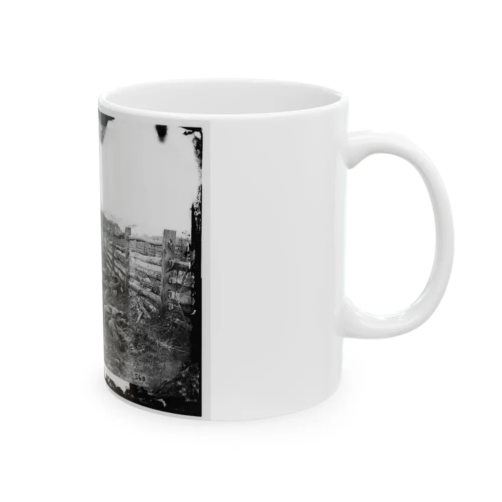 Antietam, Md. Confederate Dead By A Fence On The Hagerstown Road (U.S. Civil War) White Coffee Mug-Go Mug Yourself