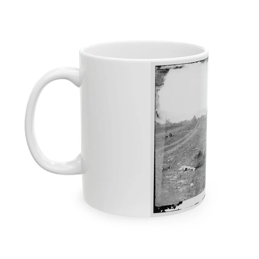 Antietam, Md. Confederate Dead By A Fence On The Hagerstown Road (U.S. Civil War) White Coffee Mug-Go Mug Yourself