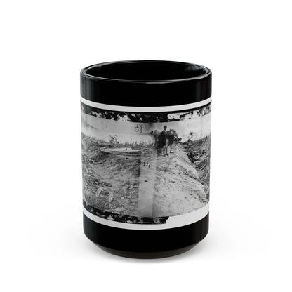 Antietam, Md. Confederate Dead In A Ditch On The Right Wing (U.S. Civil War) Black Coffee Mug-15oz-Go Mug Yourself