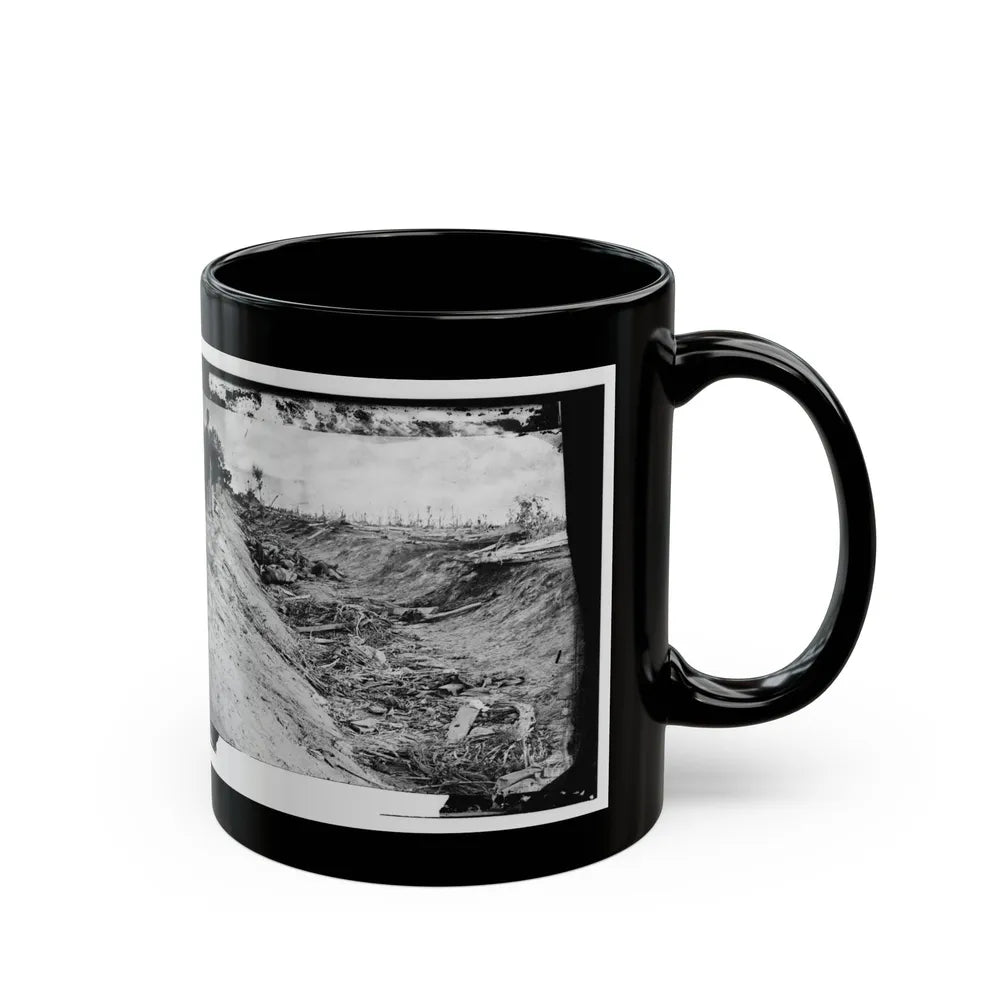 Antietam, Md. Confederate Dead In A Ditch On The Right Wing (U.S. Civil War) Black Coffee Mug-Go Mug Yourself