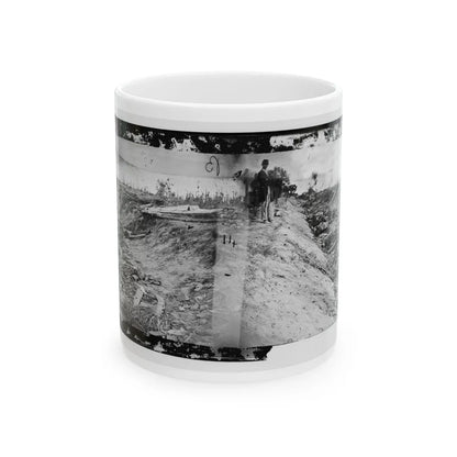 Antietam, Md. Confederate Dead In A Ditch On The Right Wing (U.S. Civil War) White Coffee Mug-11oz-Go Mug Yourself