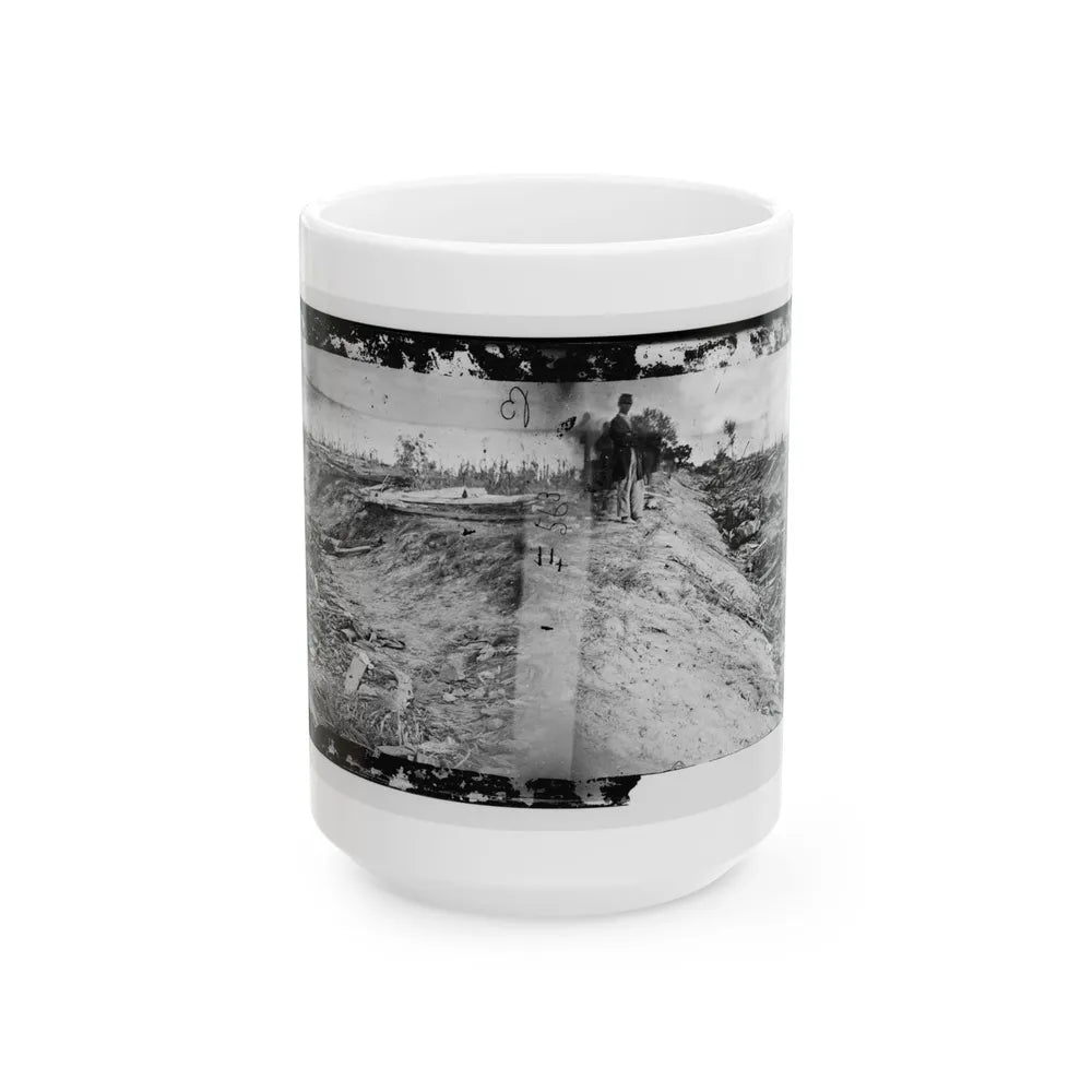 Antietam, Md. Confederate Dead In A Ditch On The Right Wing (U.S. Civil War) White Coffee Mug-15oz-Go Mug Yourself