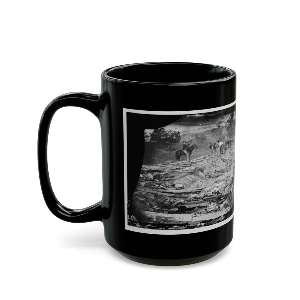 Antietam, Md. Confederate Dead In A Ditch On The Right Wing Used As A Rifle Pit (U.S. Civil War) Black Coffee Mug-Go Mug Yourself