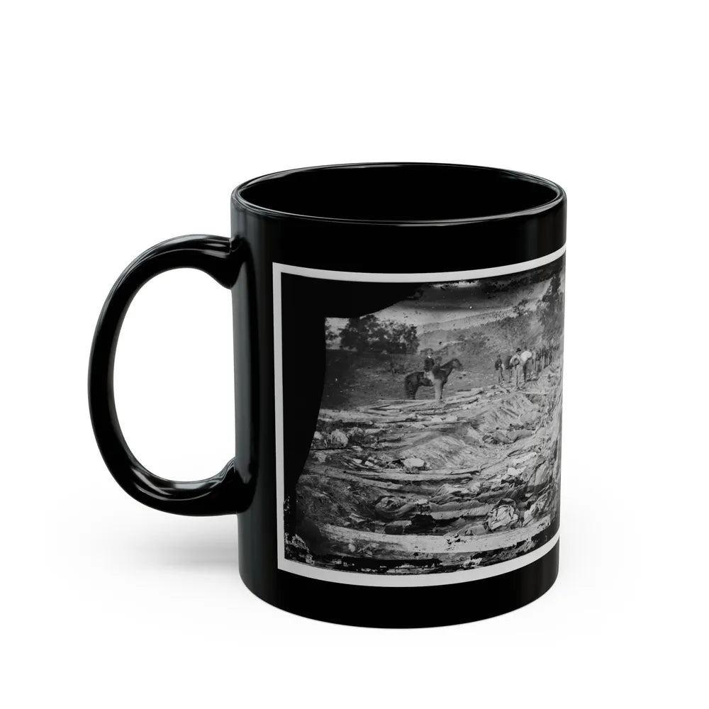 Antietam, Md. Confederate Dead In A Ditch On The Right Wing Used As A Rifle Pit (U.S. Civil War) Black Coffee Mug-Go Mug Yourself