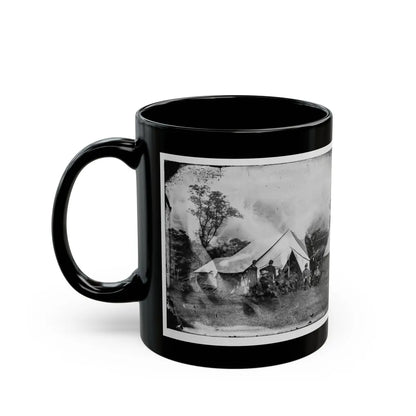 Antietam, Md. Gen. Randolph B. Marcy With Officers And Civilians At Army Of The Potomac Headquarters (U.S. Civil War) Black Coffee Mug-Go Mug Yourself