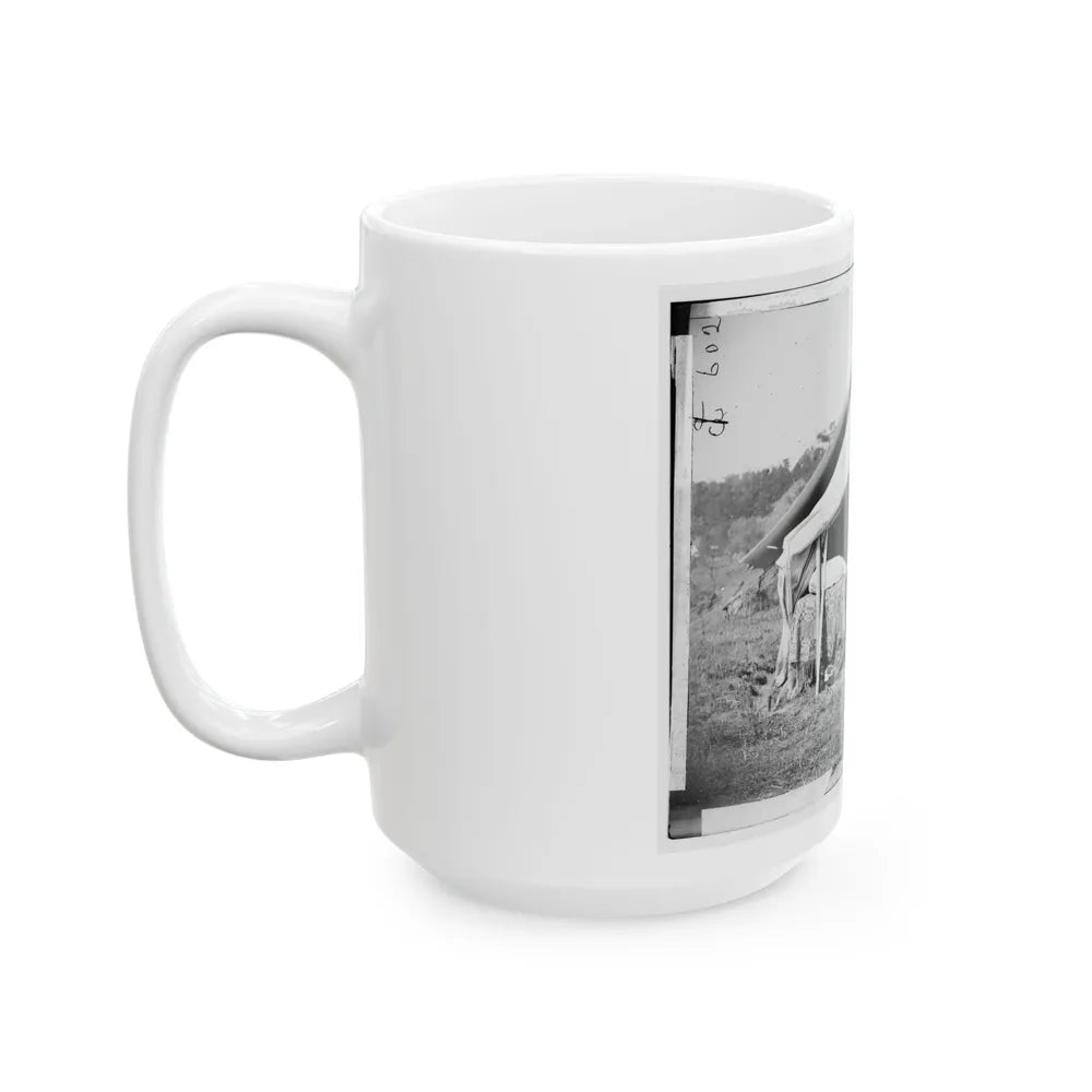 Antietam, Md. President Lincoln And Gen. George B. Mcclellan In The General's Tent; Another View (U.S. Civil War) White Coffee Mug-Go Mug Yourself