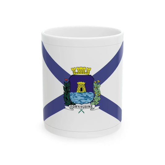 Antiga bandeira de Fortaleza (Brazil) White Coffee Mug 11oz - Go Mug Yourself