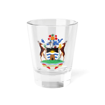 Antigua and Barbuda Coat of Arms (Antigua and Barbuda) (Coat of Arms) Shot Glass 1.5oz 1.5oz - Go Mug Yourself