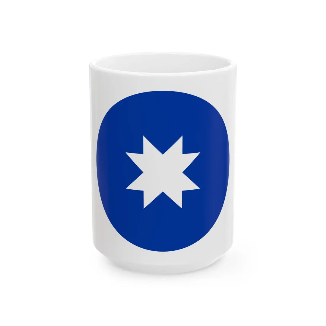 Antigua bandera mapuche redonda (Chile) White Coffee Mug 15oz - Go Mug Yourself
