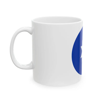 Antigua bandera mapuche redonda (Chile) White Coffee Mug - Go Mug Yourself