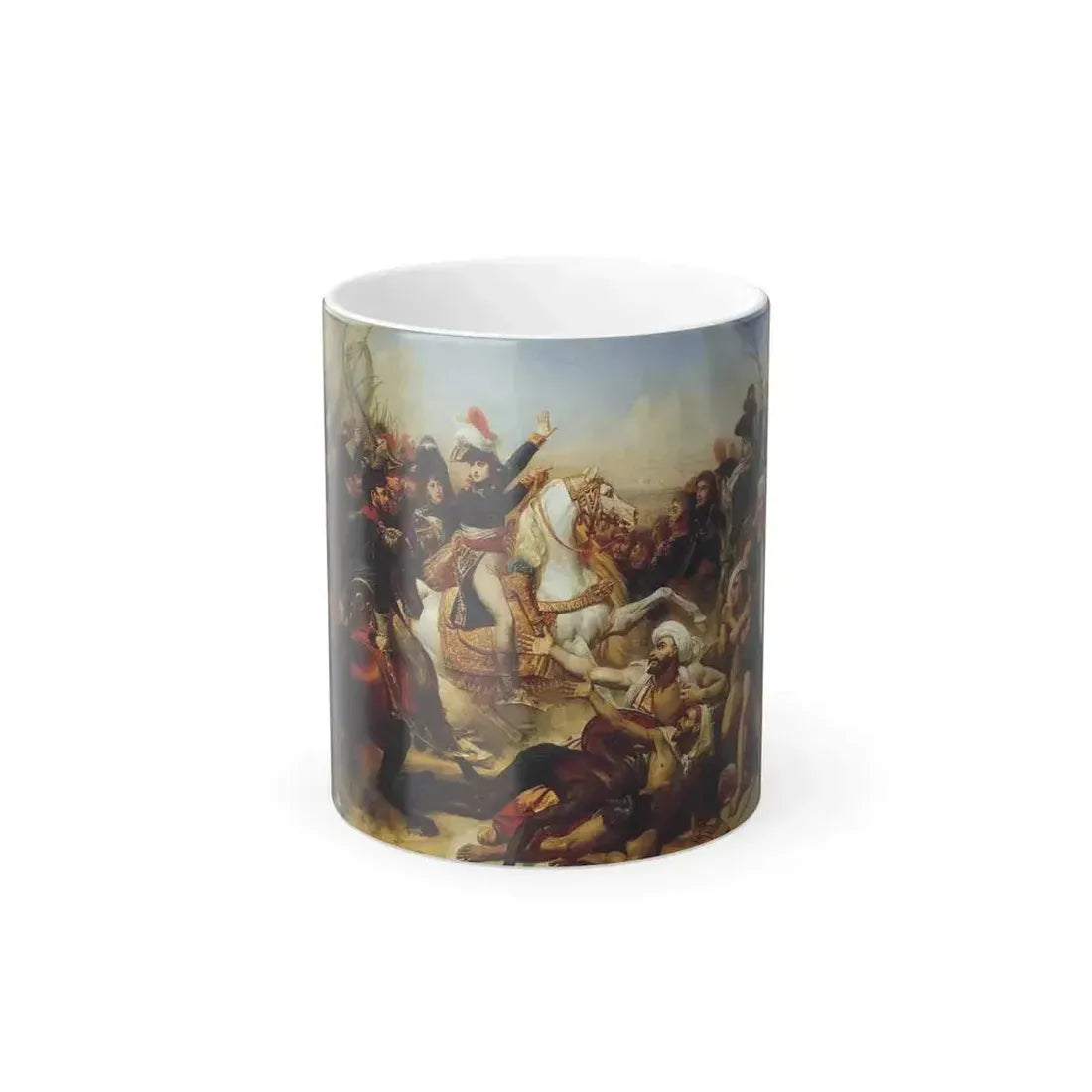 Antoine-Jean Gros (1771-1835) Battle of the Pyramids, July 21, 1798 - oil on canvas 1810 - Color Changing Mug 11oz 11oz - Go Mug Yourself