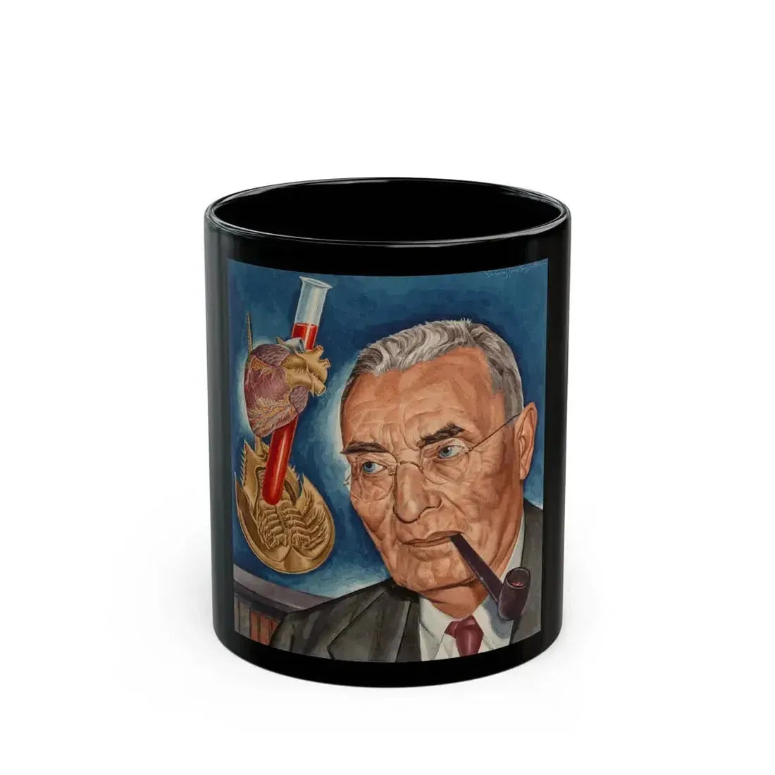 Anton J. Carlson, Time magazine cover, February 10, 1941 - Black Coffee Mug 11oz - Go Mug Yourself