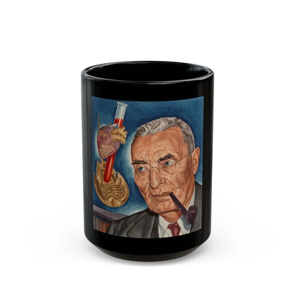 Anton J. Carlson, Time magazine cover, February 10, 1941 - Black Coffee Mug-15oz-Go Mug Yourself