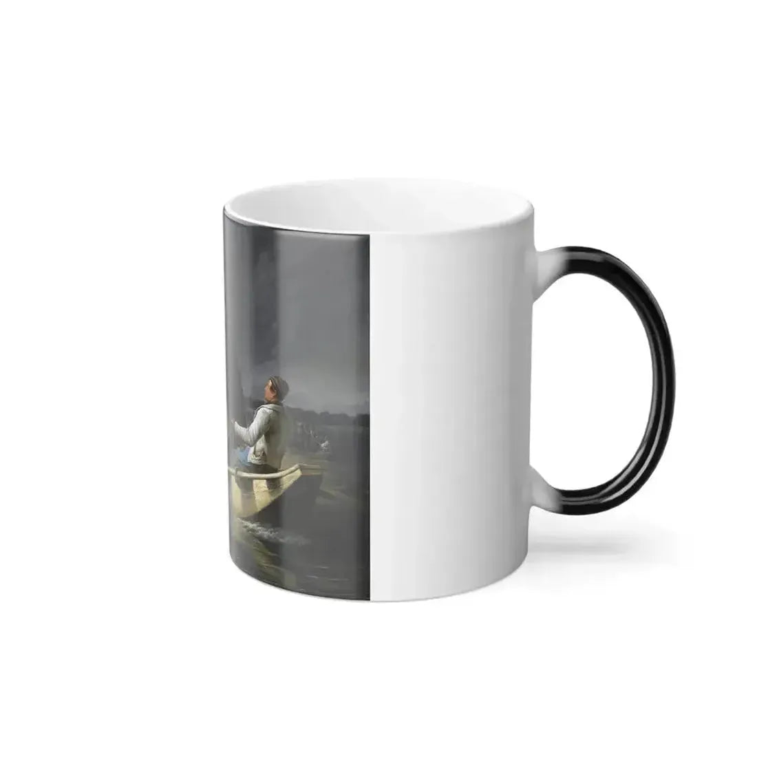 Anton Ritter von Perger (1809-1876) Napoleon Leaving The Lobau After The Defeat At The Battle Of Aspern -0 - Color Changing Mug 11oz - Go Mug Yourself