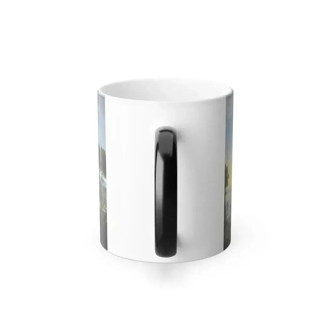 Antonio Joli (1700-1777) Veduta di Napoli dal Vesuvio - Olio su Tela 1760 - Color Changing Mug 11oz - Go Mug Yourself
