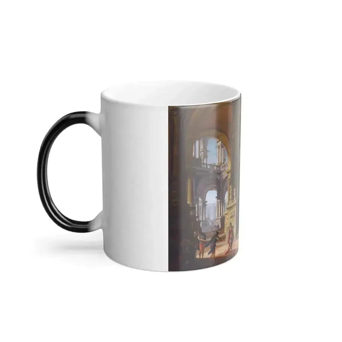 Antonio Joli (c1700-1777) Architectural Capriccio with Figures, Possibly Jephthah and his Daughters - O-0 - Color Changing Mug 11oz - Go Mug Yourself