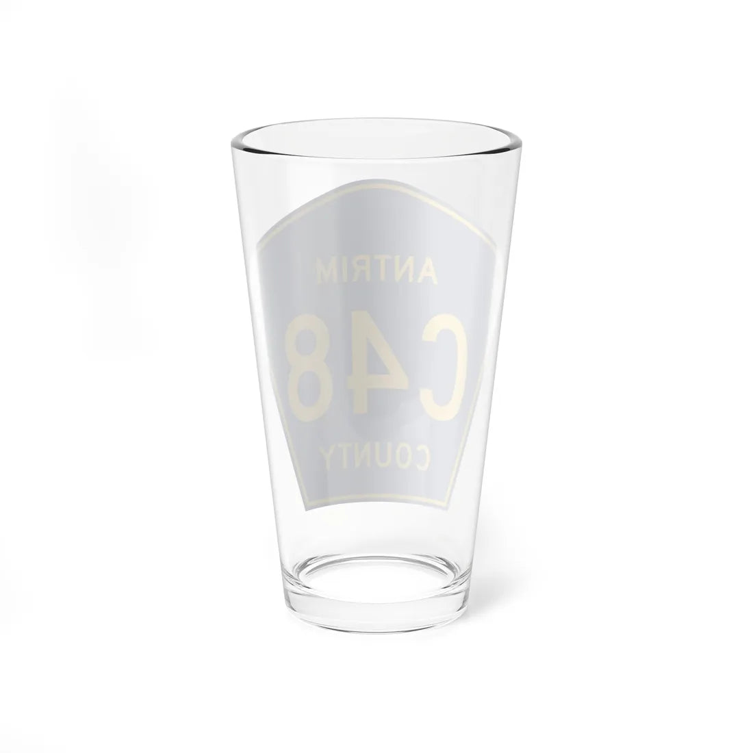 Antrim County C-48 (Michigan) (Road Sign) Pint Glass 16oz - Go Mug Yourself