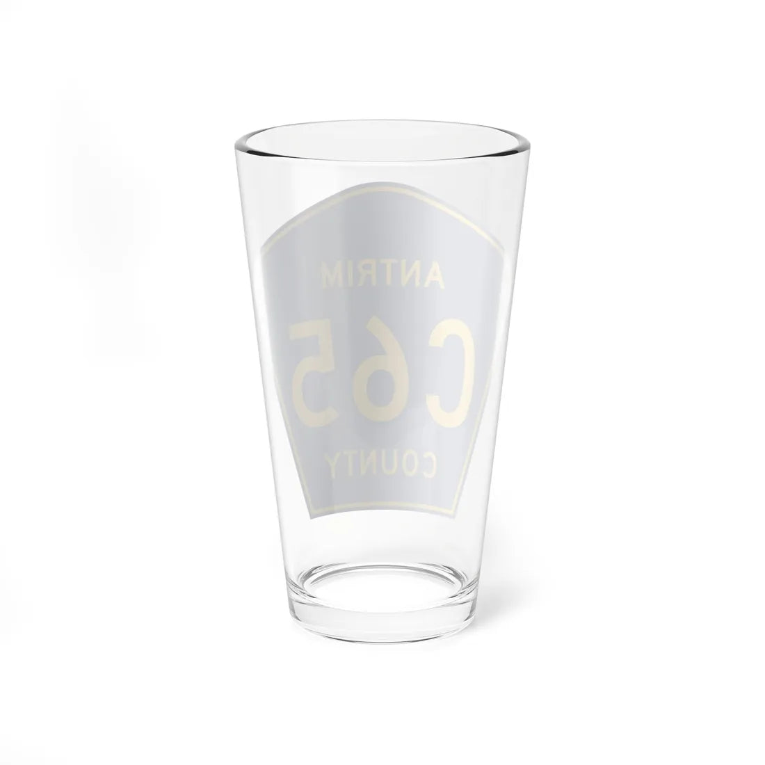 Antrim County C-65 (Michigan) (Road Sign) Pint Glass 16oz - Go Mug Yourself