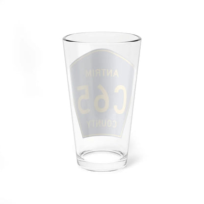 Antrim County C-65 (Michigan) (Road Sign) Pint Glass 16oz - Go Mug Yourself