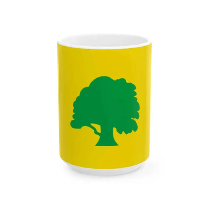 Antsla valla lipp (Estonia) White Coffee Mug 15oz - Go Mug Yourself