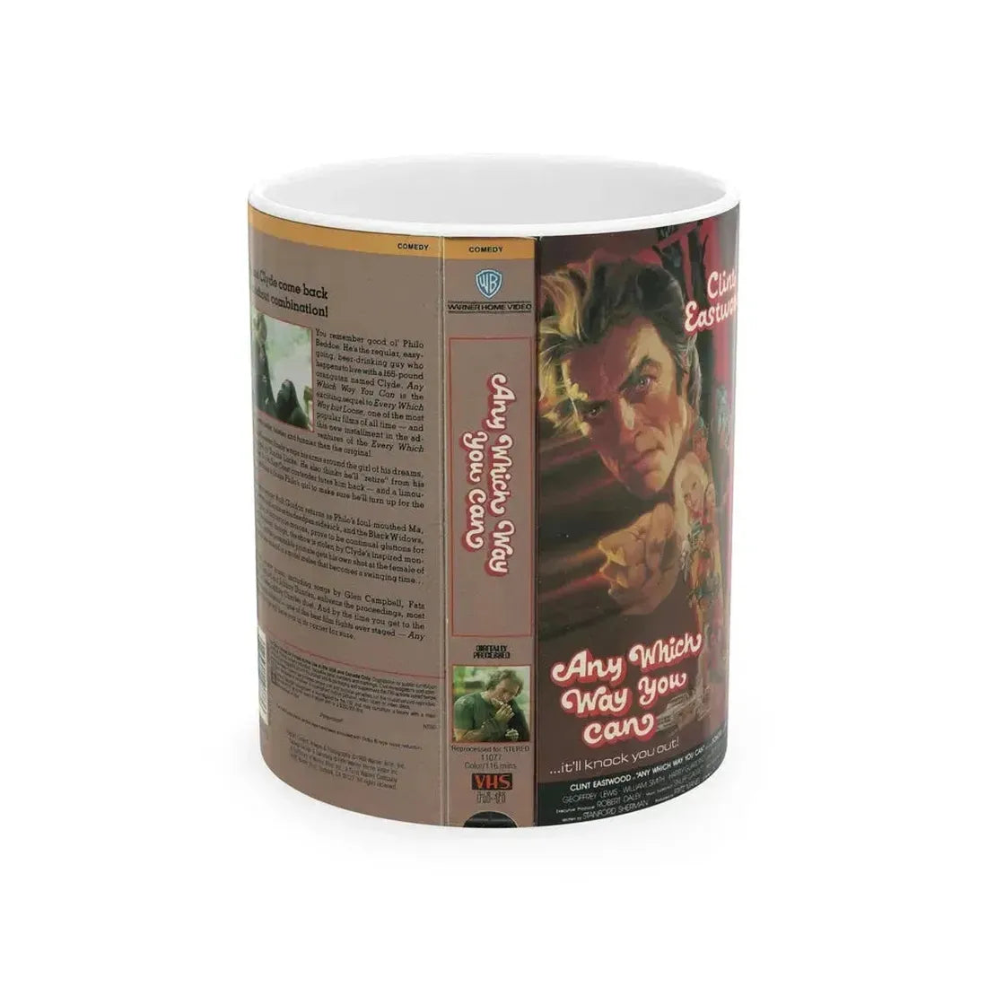 ANY WHICH WAY YOU CAN (VHS COVER) - White Coffee Mug 11oz - Go Mug Yourself