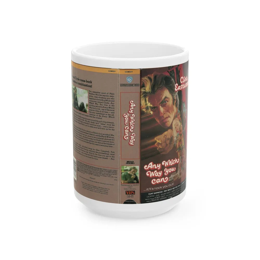 ANY WHICH WAY YOU CAN (VHS COVER) - White Coffee Mug-15oz-Go Mug Yourself