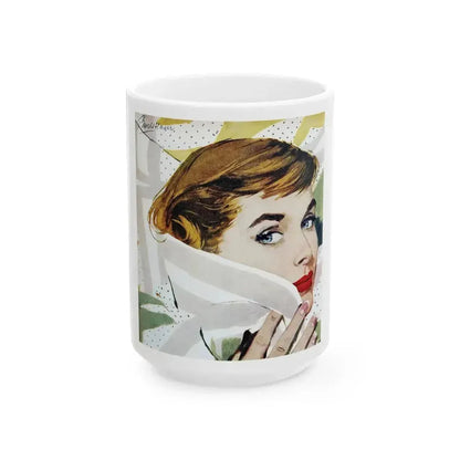 Anyone You Know, Good Housekeeping, June 1957 - White Coffee Mug 15oz - Go Mug Yourself