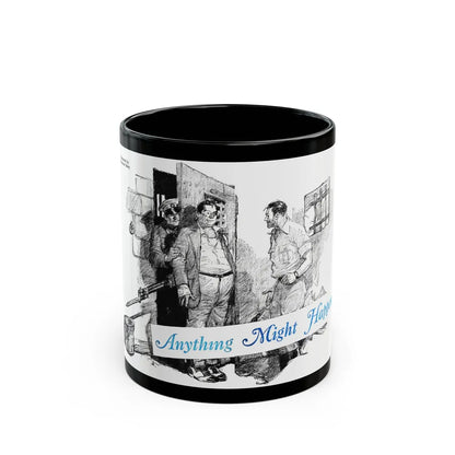 Anything Might Happen (1), Blue Book Magazine, January 1941 - Black Coffee Mug-11oz-Go Mug Yourself