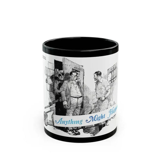 Anything Might Happen (1), Blue Book Magazine, January 1941 - Black Coffee Mug 11oz - Go Mug Yourself