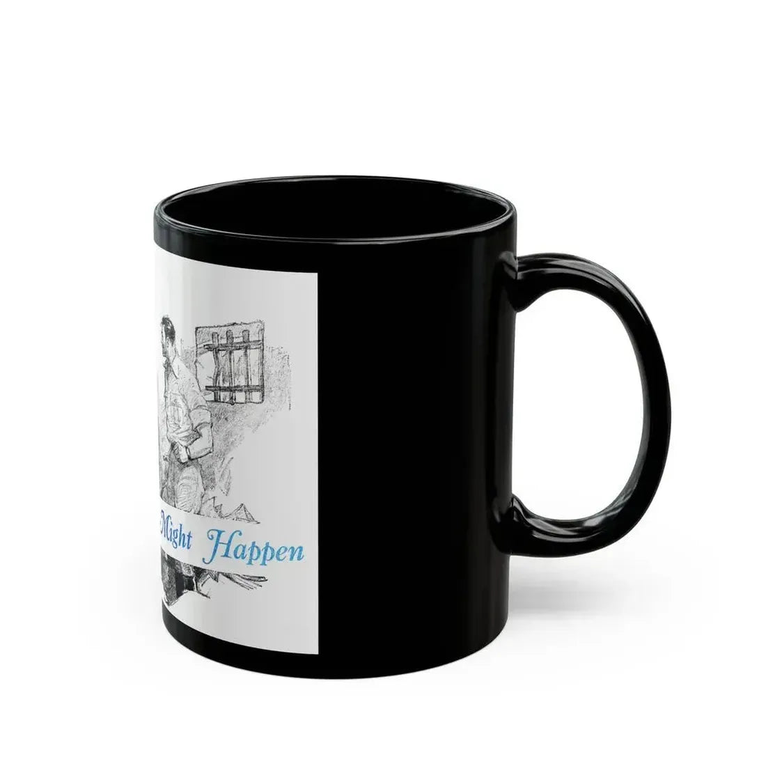 Anything Might Happen (1), Blue Book Magazine, January 1941 - Black Coffee Mug - Go Mug Yourself